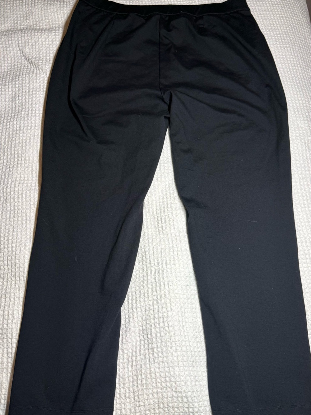 Eileen Fisher cotton blend Ponte Trousers